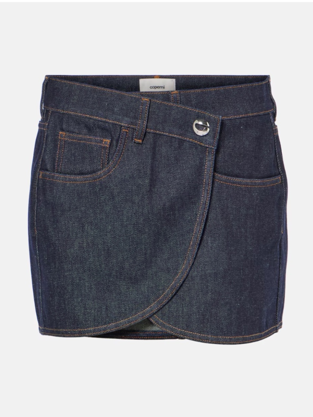 COPERNI - Asymmetric denim mini skirt